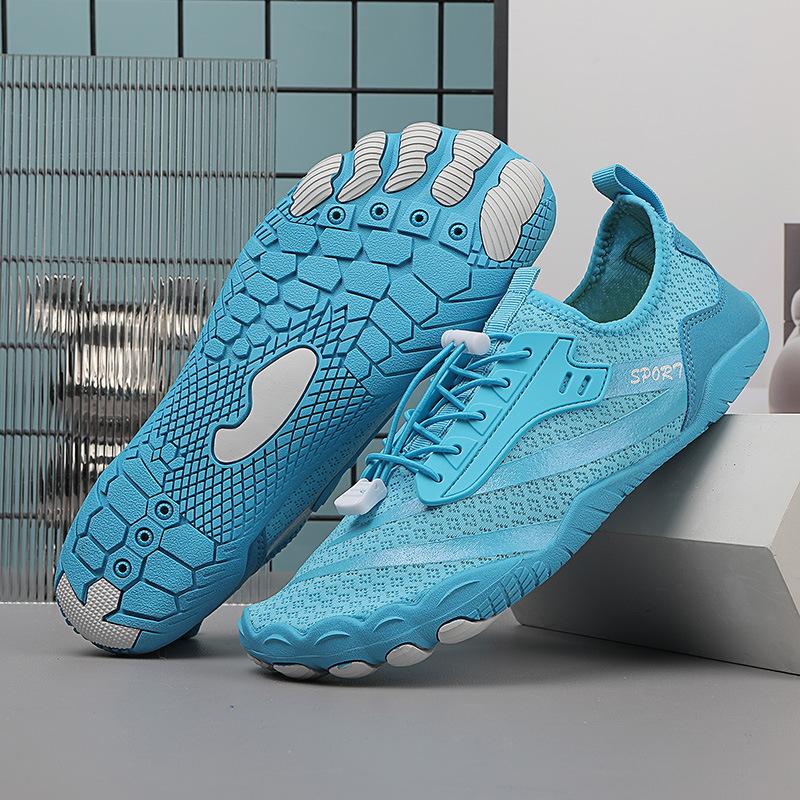 Five-finger barefoot shoes outdoor stream shoes men's and women's beach shoes sand-proof swimming snorkeling quick-drying fishing sea-catching shoes