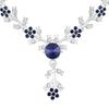 American Diamond Style Silver Plated Necklace with Earrings Jewellery Set for Women – Perfect for Party, Wedding, and Engagement