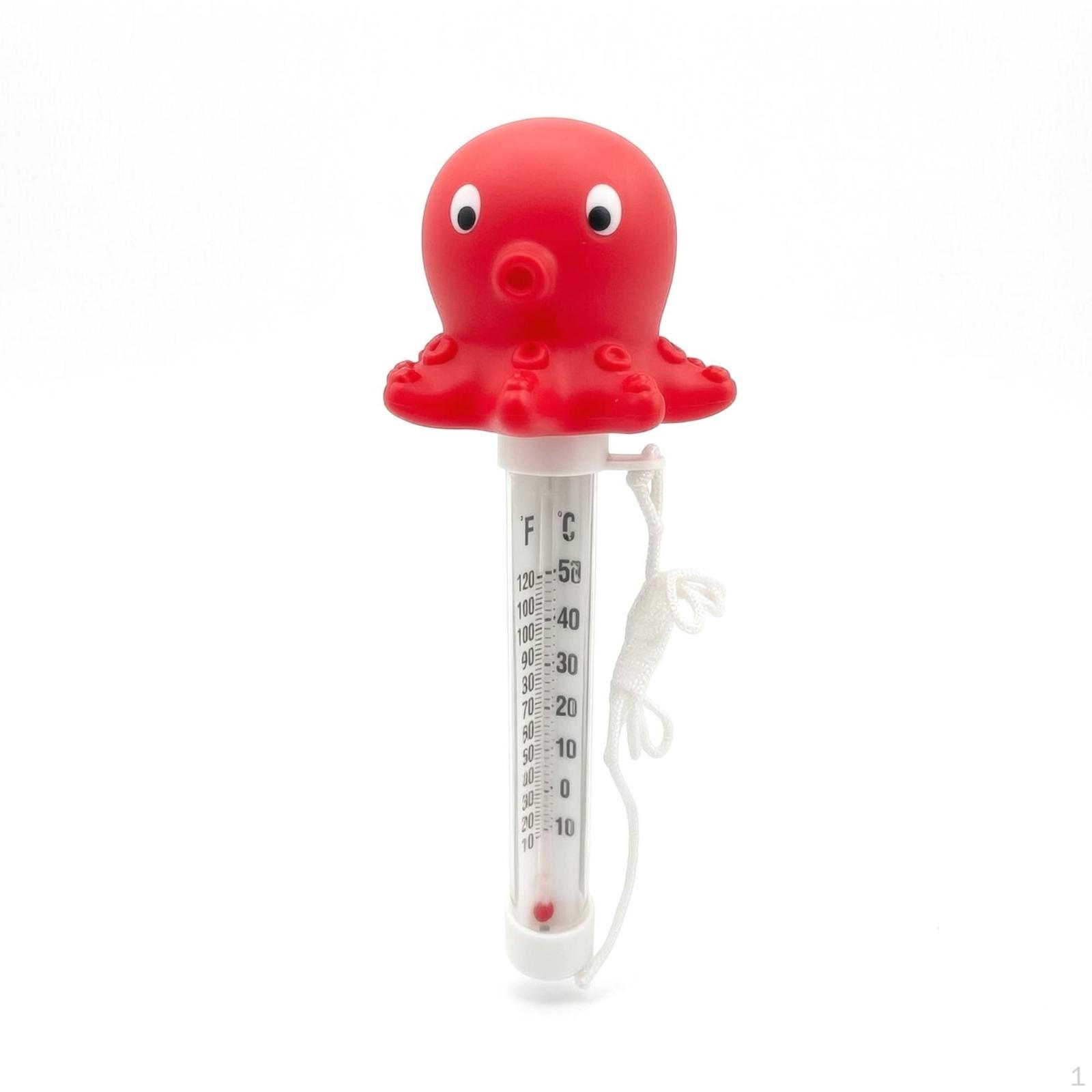 Buoyant Sea Creature Thermometer Cartoon Pool Child Friendly for Parents, Kids,