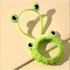 Frog Cartoon Head Hoop Plush Ears Headband Cartoon Face Widened Wash Non-Slip Cute Headdress Hair Hoop Headband Accessoires