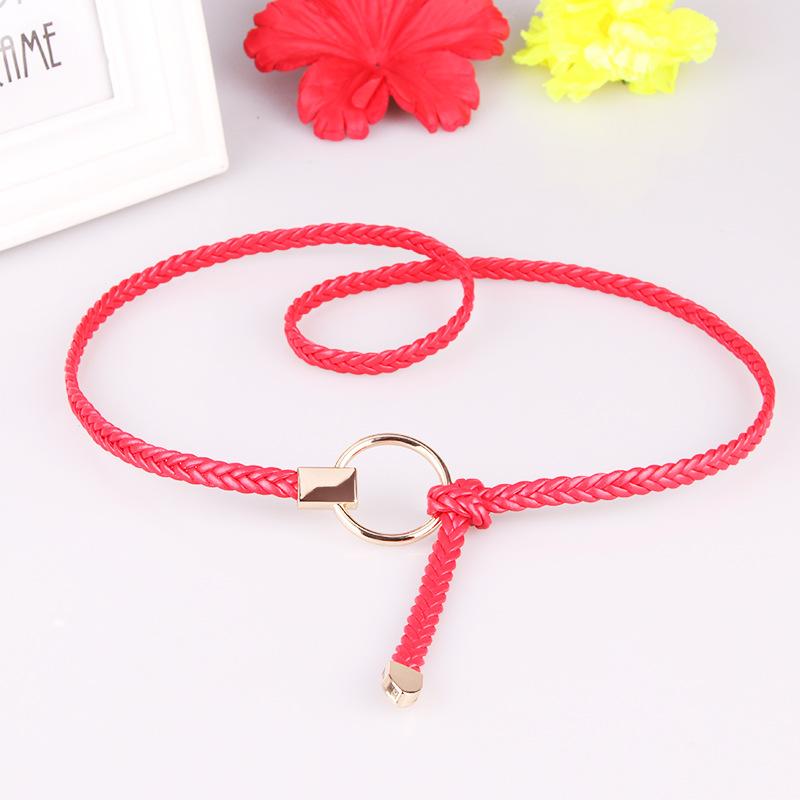 New Women's Thin Belt Hand-woven Thin Belt Dress Decoration Versatile Casual Belt