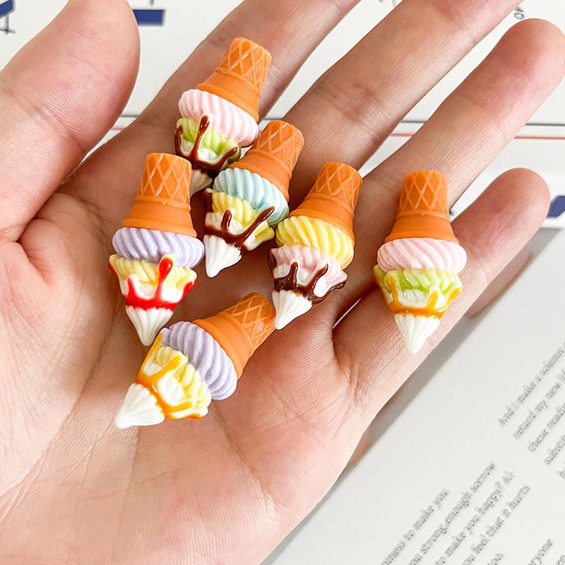 Miniature Ice Cream Stand Ice Cream Cone Holder Model Decor Toy Dollhouse Accessories