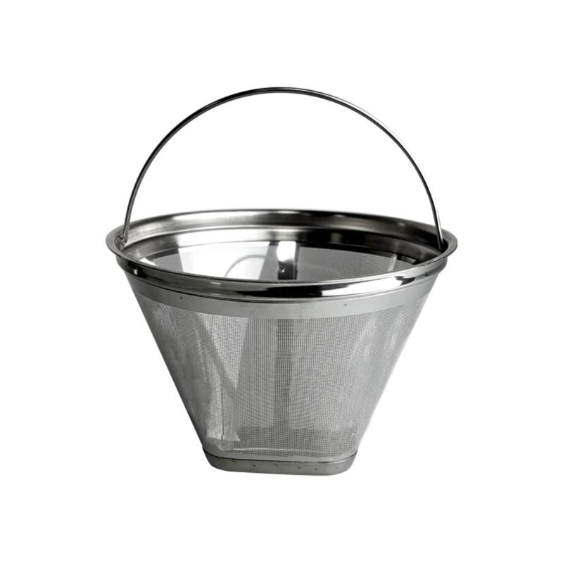 

304 Stainless Steels Reusable Coffee Filter Fine Mesh Cone Shape Strainer Dishwasher Safe Homes Coffee Brewing Tool
