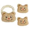 Fun Hair Tie Bear Furry Hair Clip for Party Headwear for Vacation Travel