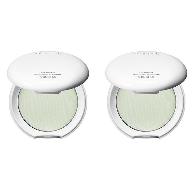 

MISSHA Airy Pot Пакт (Полупрозрачный/Мятный/Розовый) 5g (12 вариантов) Mint x 2PCS