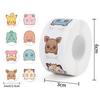500Pcs Pikachu  Anime Sticker Roll Kids Cute Cartoon Reward Encourage Sticker for Sealing Labels Thank You Sticker Toys