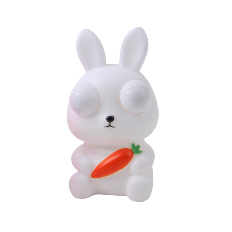 

Eyepopping Rabbit Decompression Toy Squeezable Slow Rebound Kids Squishy Soft білий