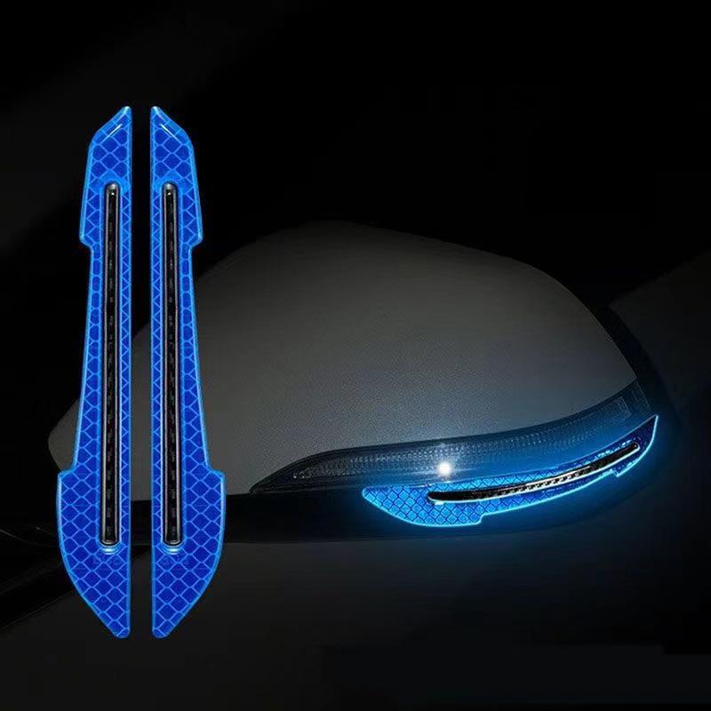Car Door Edge Protector Reflective Anti-Collision Strip Vehicle Side Mirror Scratch Guard Nighttime Safety Reflector Car Body Sticker