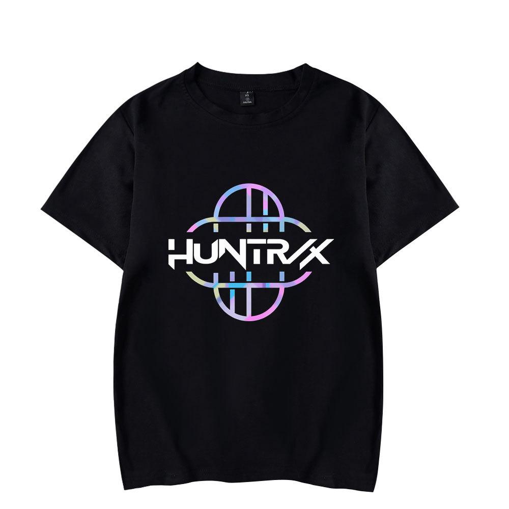 Anime KPop Demon Hunters Huntrix Tshirt Men Women Fashion Cotton T Shirt Summer Unisex Crewneck Short Sleeve  Streetwear Tees