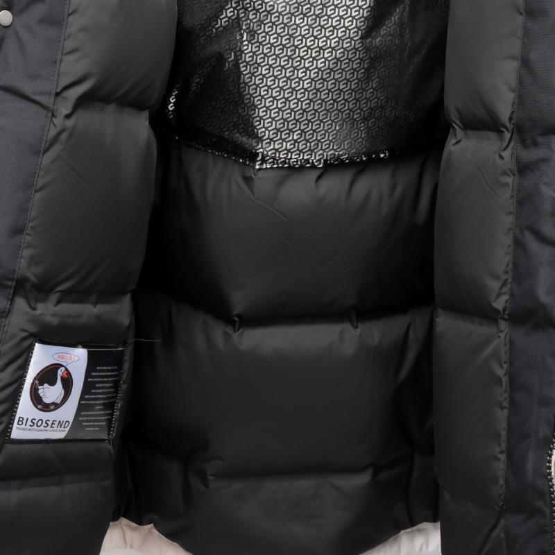 Down jacket hooded thickened tooling Parker down jacket men and women winter fashion cold couple warm