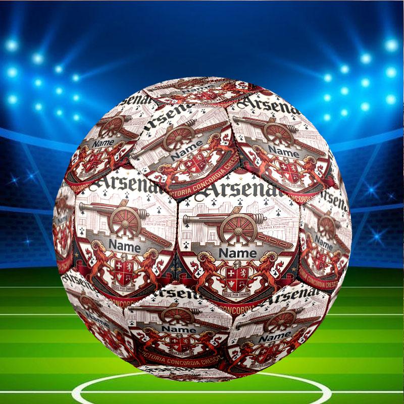 Custom Name Personalized Arsenal F.C Print Size 5 Soccer Ball Training & Match Football, for Team, Kicking, Gift for Football Enthusiasts
