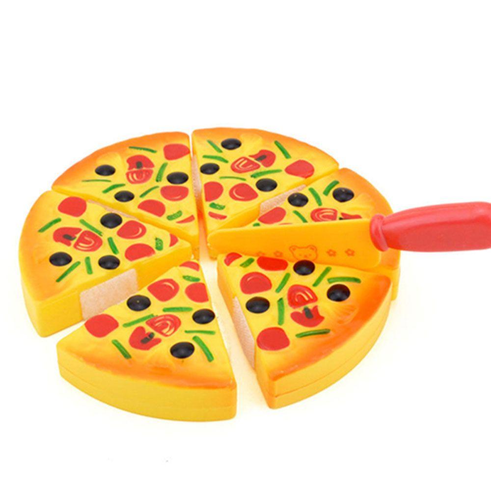 6 Pcs Kitchen Simulation Small Food Toy Kitchen Toys Simulation Kitchen Pretend Play Pizza Toy