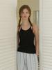 Liel Halter Neck Knit Sleeveless (Black)