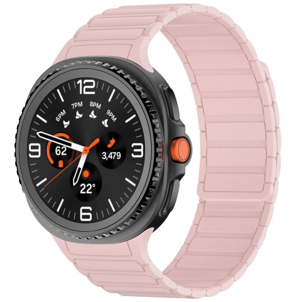 No Gap Silicone Band for Samsung Galaxy Watch 8 40mm 44mm Magnetic Strap for Galaxy Watch 8 Classic 46mm Sports Bracelet Correa