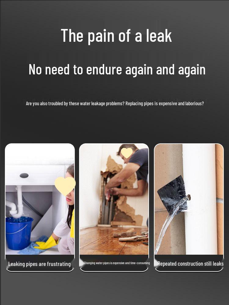 Mehrflächenrohrleck-Reparaturkleber für Metall, Kunststoff, PVC und Gusseisen