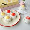 Slow Rebound Stress Ball Yolk Rice Squeeze Toy, Smiling Cartoon Dumpling Adults Relaxation Toy Relief Fake Food Sensory Tension Release