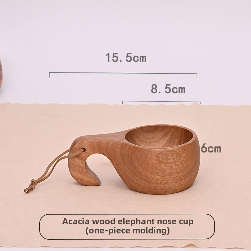 Creative Milk Cup Outdoor Wooden Cup Wooden Finnish Cup Portable Universal Cup