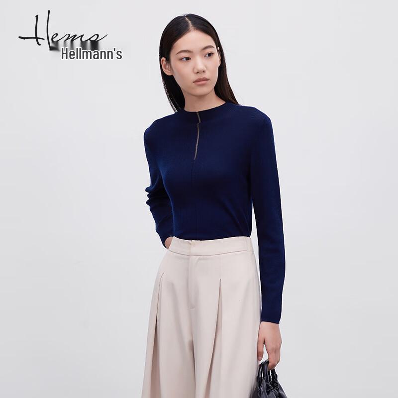 

Haier Mans Women s Collared Long Sleeve Wool Blend Top L