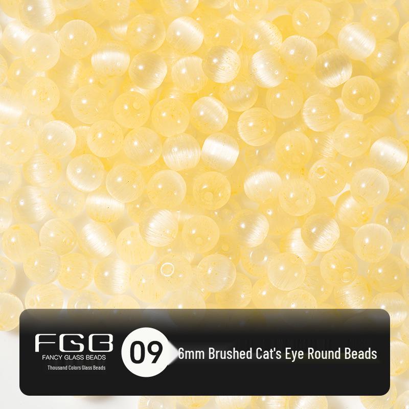 6mm Frosted Cat's Eye Glass Seed Beads for Handmade DIY Bracelets and Accessories