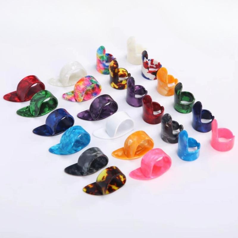 4Pc/Set Guitar Part Finger Picks Guitar Picks Pickup Guitar Bass Fingerstyle Thumb Plectrums Pick Plectrum Guitar Strap Accessor