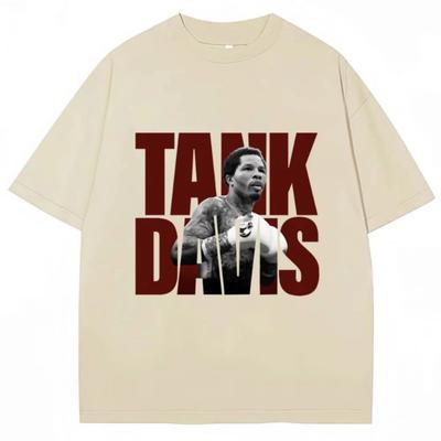 Limitiertes Tanktop Gervonta Davis Grafik T-Shirt Vintage Boxen T-Shirts Übergroß Herren Damen Baumwolle Boxer Fans Geschenke T-Shirts
