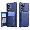 For Samsung Galaxy S24+ Case Card Slot Kickstand Leather+TPU Reinforced Corner Phone Cover