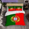 Portugal National Football Team 3 Piece Bedding Set Soft Duvet Cover Set with Pillowcases Printed Bedroom Decor Set for Home