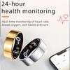 Unisex Waterproof Smart Fitness Ring: Heart Rate & Blood Oxygen Tracker, Multi-Mode Sport Accessory