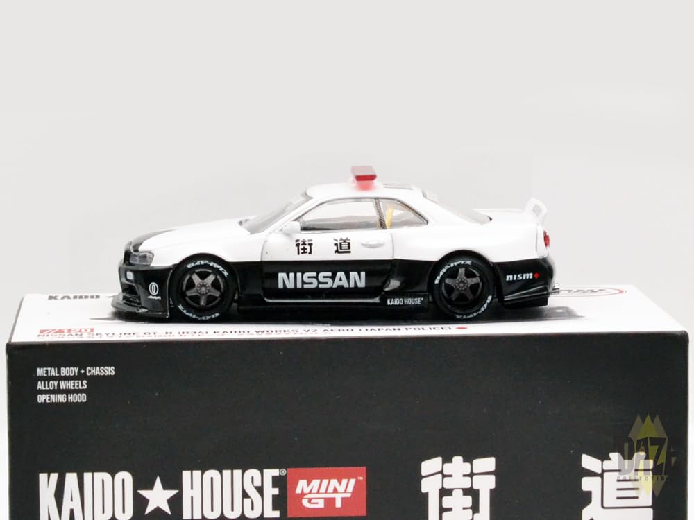 

KAIDO HOUSE NISSAN SKYLINE R34 KAIDO WORKS POLICE Kaido House Nissan Skyline KAIDO WORKS Police car - GT-R (V2 AERO) - GT-R (R34) (V2 AERO) [item] рожевий