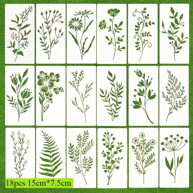 Tree Stencils Set Tree of Life Stencil for Painting On Wood Airbrush Natural Plants Small Palm Tree Drawing Templates