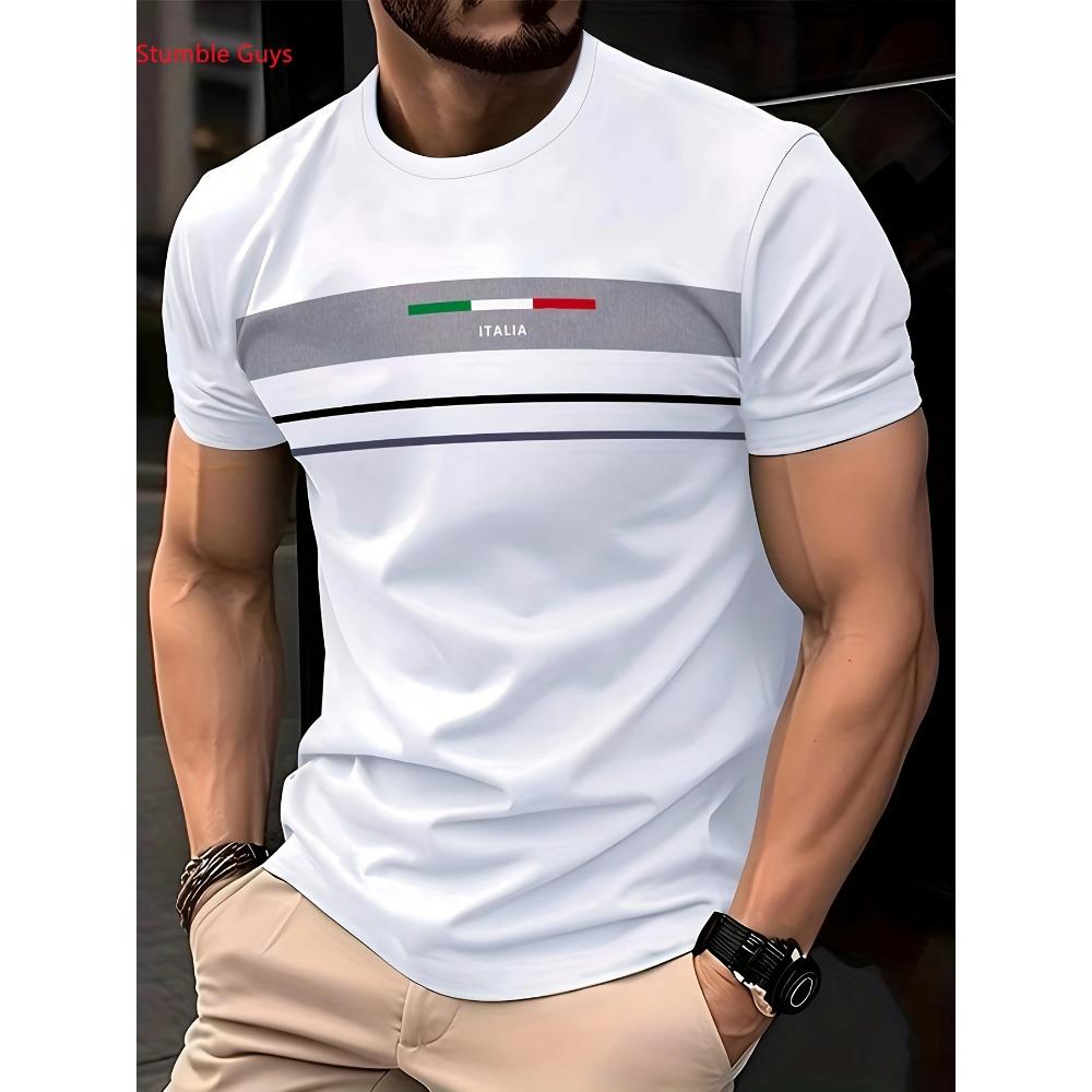 Summer men s city T-shirt fashionable casual short sleeved shirt 2XS