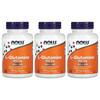 Now Foods L-Glutamine 500mg Veggie Capsules, 120 Count (Pack of 3)