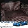 Leren Kofferbakmat Voor Tesla Model 3 2019 Laadruimtebekleding Accessoires Interieur Kofferbak