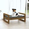 Hundebett Honigbraun 55,5 x 45,5 x 28 cm Massivholz Kiefer