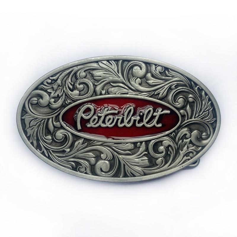 Oval PETERLILT Lycoris Recurvata Men s Zinc Alloy Belt Buckle - Retro Style Accessory