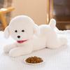 Cute Small Bichon Puppy Doll Plush Toy Simulation Dog Doll Children's Soothing Ragdoll Birthday Gift