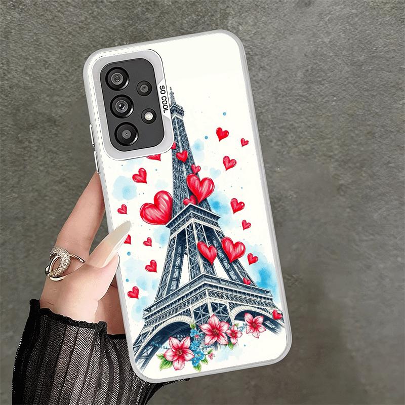 France Eiffel Tower Paris Shockproof Phone Case for Samsung A17 A16 A15 A14 A37 A57 A36 A56 A26 A35 A55 A25 A34 A54 A24 A13 A23