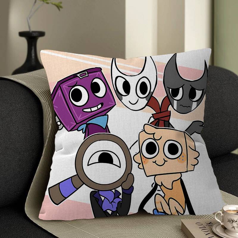 Game D-Dandys World Decorative Room Aesthetics Pillow Case Home Decor Bedroom Sofa Bed Couch Pillow Cover 45x45