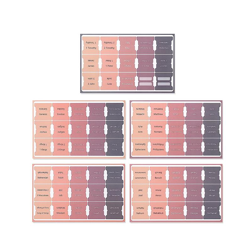 Bible Tabs,75 Tabs,Colorful,Laminated Bible Tabs For Women And Men, Bible Tabs For Study Bible,Bible Index Tabs