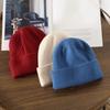 Solid Color Winter Fluffy Fleece Beanies Warm Acrylic Knitted Custom Made Fuzzy Beanie Hat