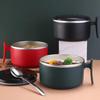 Household Stainless Steel Instant Noodle Bowl with Lid Office Worker Portable Student Lunch Box Rice Bowl Set Lunch Box