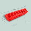 Thickened Bird  Food  Box Anti-throwing Design Convenient 3-hole Pressing Method Long Trough