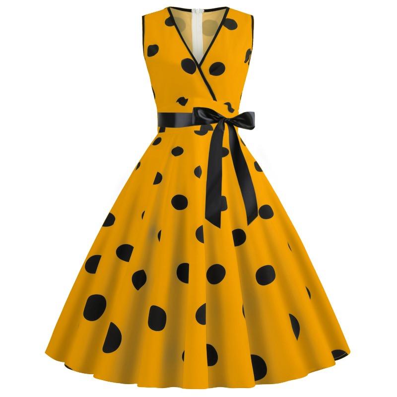 BITCED Fashion Summer Spring Sleeveless V-Neck Casual Dresses