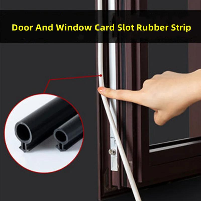 10M O-Typ Silikonkautschuk Kunststoff Stahl Tür- und Fensterdichtungsprofil Zugluftstopper Hohlkammer-Dichtprofil 5x11 5x13mm