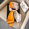 Art French Polka Dot Long Silk Scarf Femininity Versatile High Sense Spring and Autumn New with Shirt Scarf Belt