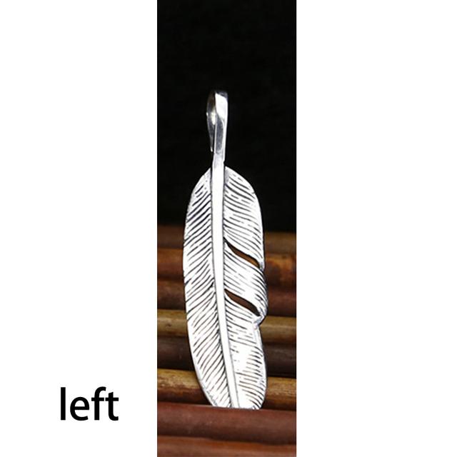 S925 Stříbrné šperky Retro Thai Silver Ručně vyráběné peří Létající orel Muži a ženy Jednoduchý přívěsek