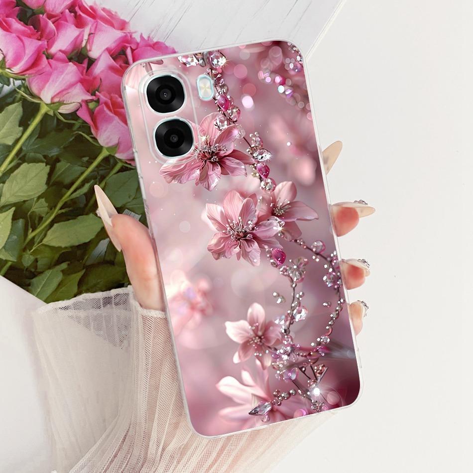 For OPPO A6X A6 A6T Pro 4G 5G Cute Flower Butterfly Cat Painted Case For Oppo A6 A6x A6T Pro 4G Soft Silicone TPU Phone Cases