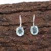 Sky Blue Topaz Gemstone Earring, Handmade Gorgeous Jewelry, 925 Solid Sterling Silver Jewelry, Bohemian Earring For Wedding Gift