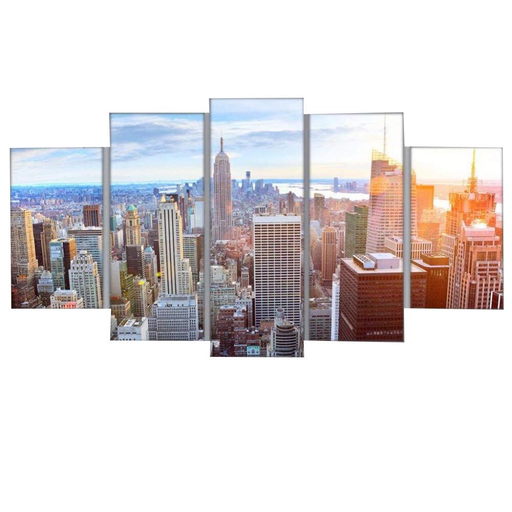 5 bucăți artă perete pictură pânză poster peisaj imagine peisaj urban imagini pânză pentru camera de zi decor acasă artă modernă