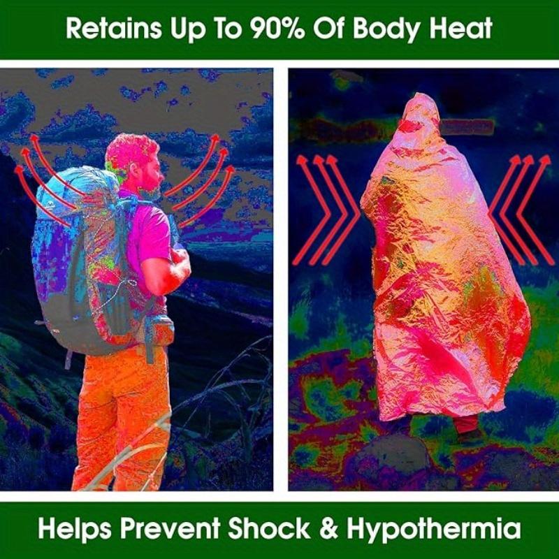 Emergency Mylar Insulation Blanket - Durable Space Blanket for Outdoor Survival, Camping, Hiking, First Aid, Natural Disasters